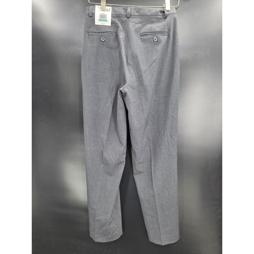 Calvin Klein Womens Classic Fit Dress Pants Business Casual Charcoal Sz 16 R